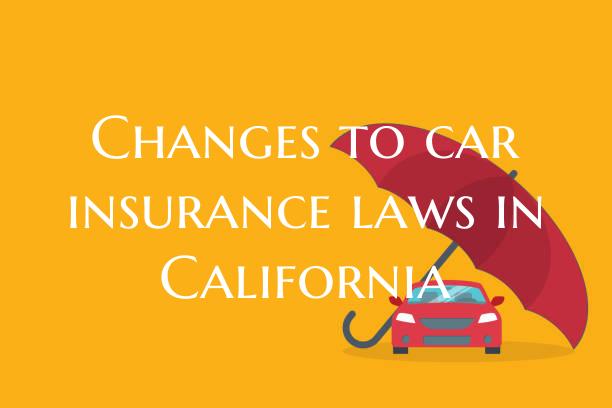 Changes to car insurance law...